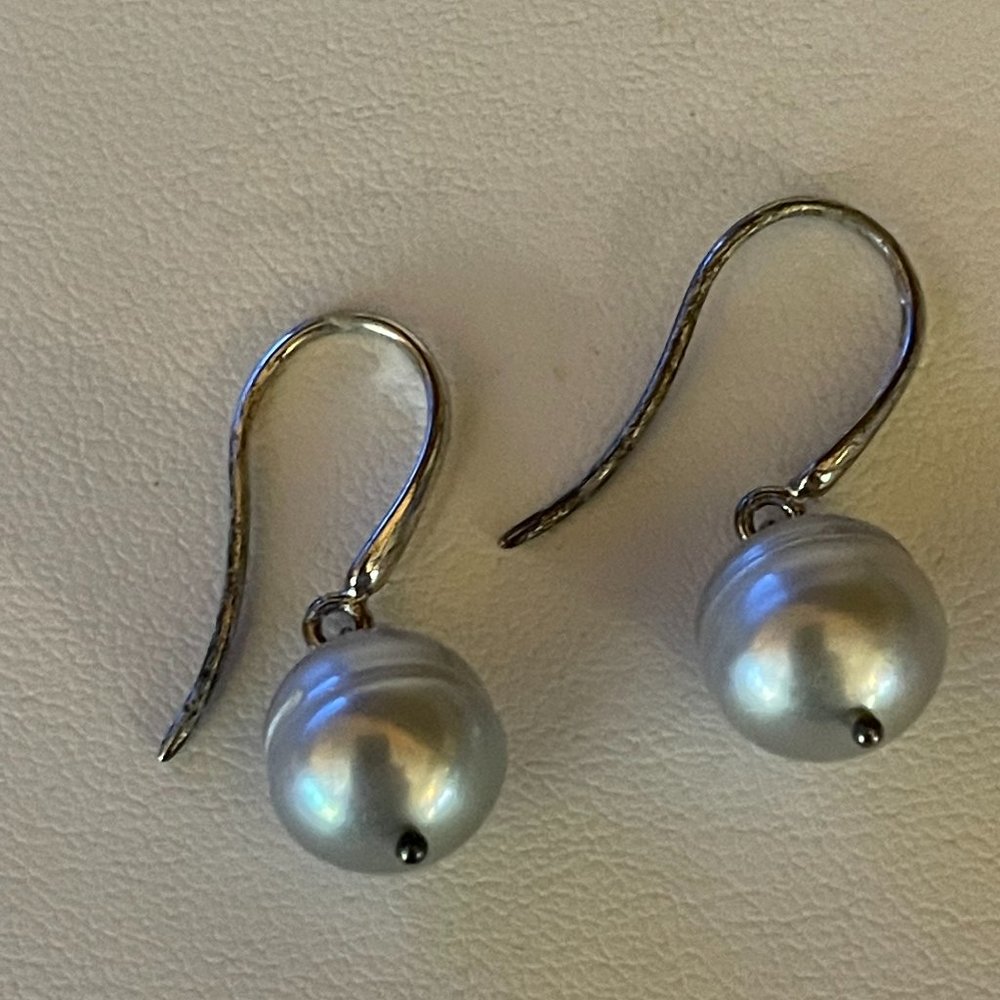 Honora Sterling Silver 925 Freshwater Gray Pearl Earring